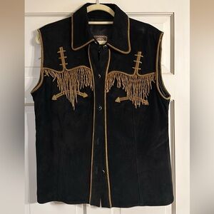 Double D Ranchwear suede vest, size XL